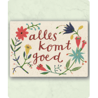 Postkaart Alles komt goed Claire van Heukelom